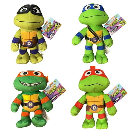 Mattel - Tales of the Teenage Mutant Ninja Turtles Plush - SET OF 4 TURTLES (8 inch)