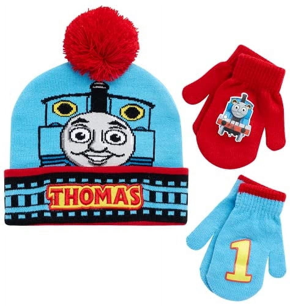 Mattel Thomas The Train Winter Hat & 2 Pair Mittens Set (Toddler), Size ...