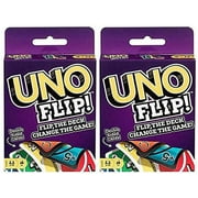 Mattel Uno Flip Card Game, Pack of 2