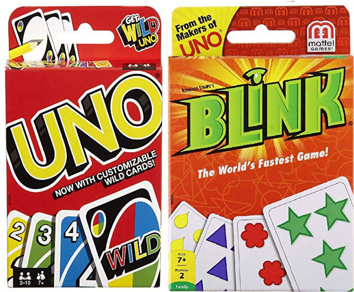 Blink Card Game By Uno The World's Fastest Game! Mattel Games 2 Player  Complete