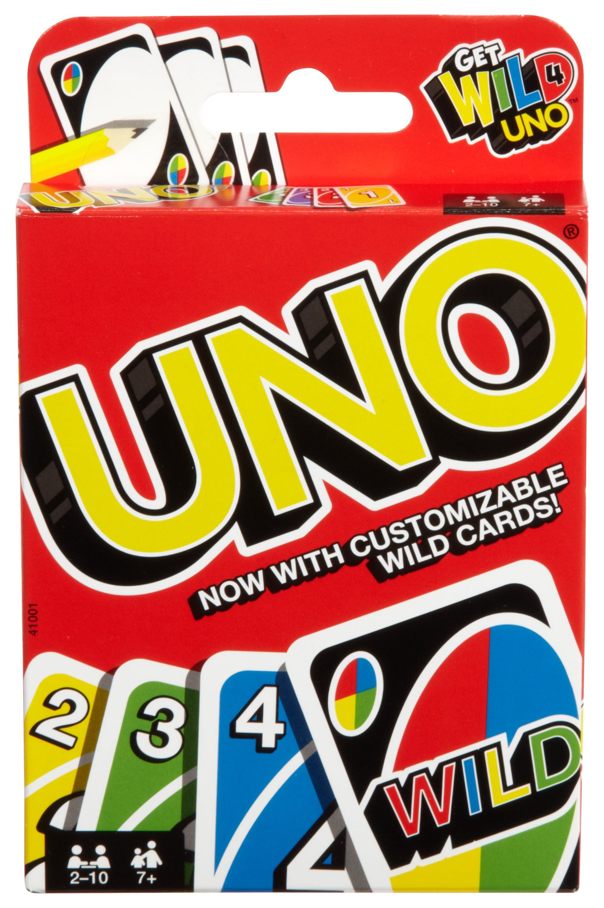 New UNO Nonpartisan Card Game and UNO WILD Mattel Games No red or