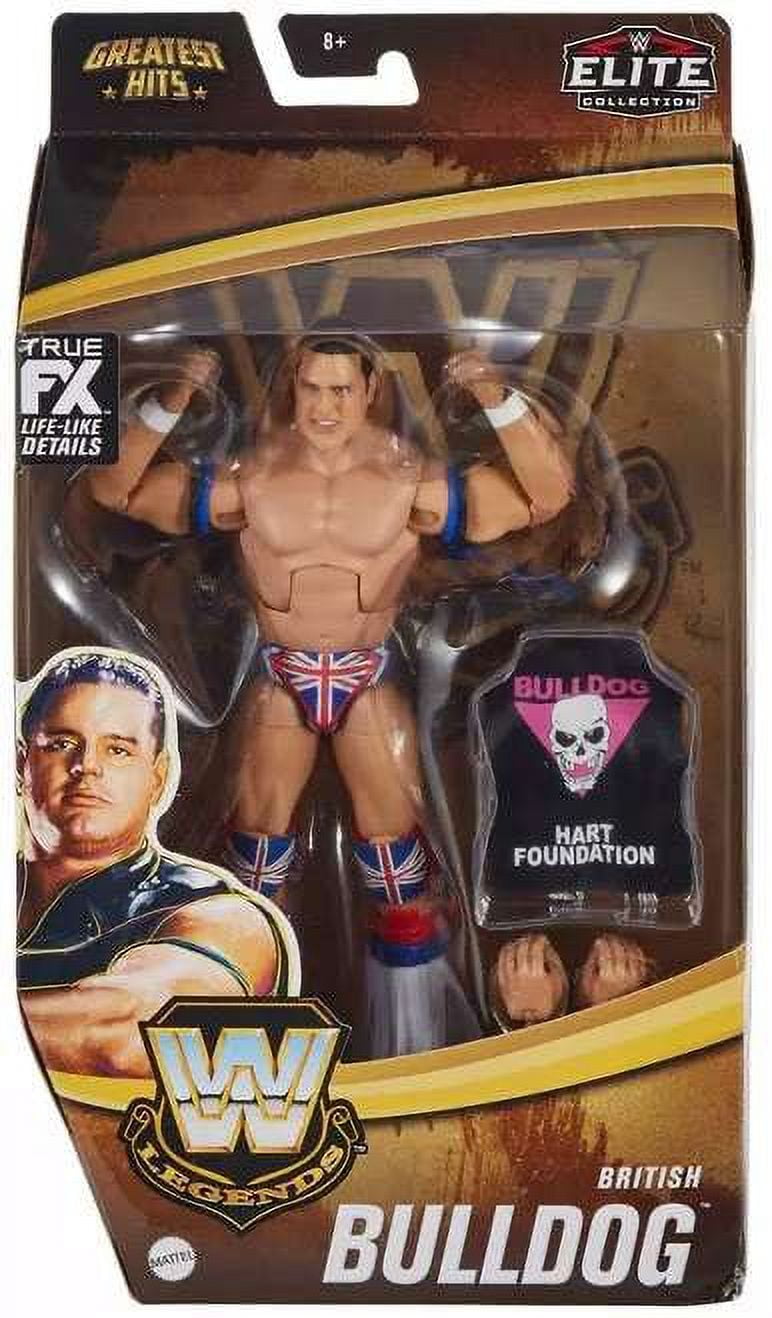 Mattel WWE Elite Collectible British Bulldog Action Figures