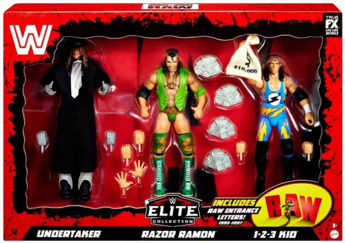 WWE 30th Anniversary RAW Action Figure 3-Pack: Undertaker, Razor