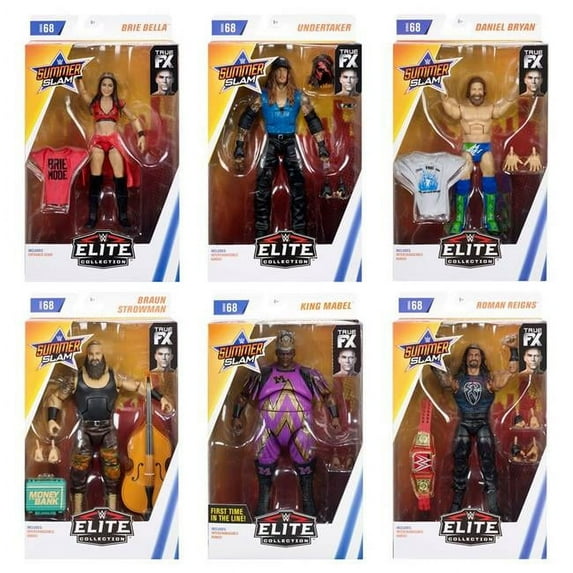 Mattel WWE Elite Collection Action Figures, 6 Inches, 8 Pack