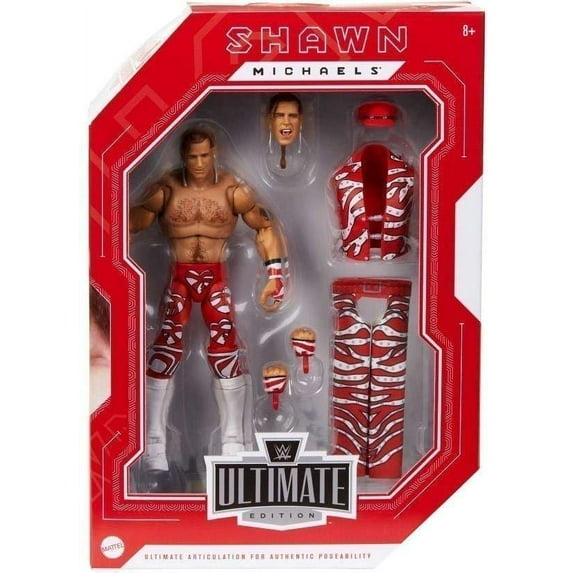 Mattel WWE Shawn Michaels Ultimate Edition Action Figure, 6 in