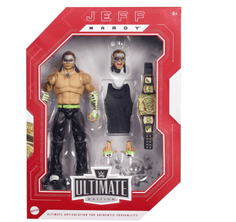 スポーツ WWE Mattel Elite Ultimate Jeff Hardy Mattel WWE Ultimate Edition Jeff Hardy Action Figure, 6-inch