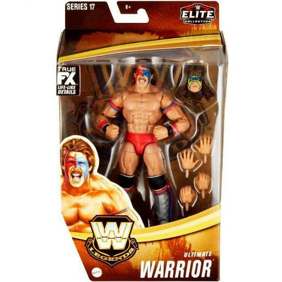 Mattel WWE Ultimate Warrior Series 17 Action Figure, ABS Multicolor, 2.5'' W x 10.5'' H