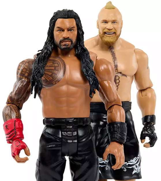 Mattel WWE Wrestling Championship Rivals Roman Reigns Brock Lesnar Action Figure 2-Pack, (6")