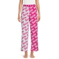 thumbnail image 1 of Mattel Women's and Women's Plus Size Barbie Plush Sleep Pants, Sizes XS-3X, 1 of 6