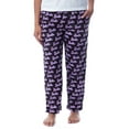 thumbnail image 1 of Mattel Womens' Barbie Logo All Over Print Loungewear Sleep Pajama Pants, 1 of 6