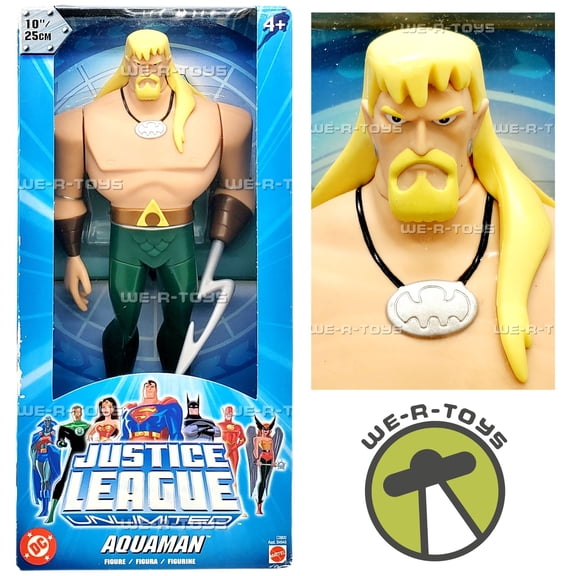 DC Comics Justice League Unlimited Aquaman Figure 2004 Mattel C0800