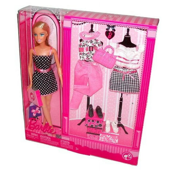 Barbie Pink Doll & Fashion Set 2008 Mattel #P1708 NEW