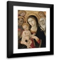 thumbnail image 1 of Matteo di Giovanni 18x24 Black Modern Framed Museum Art Print Titled - Madonna and Child with St. Catherine of Siena, Saint Anthony of Padua and Angels (ca. 1480), 1 of 5