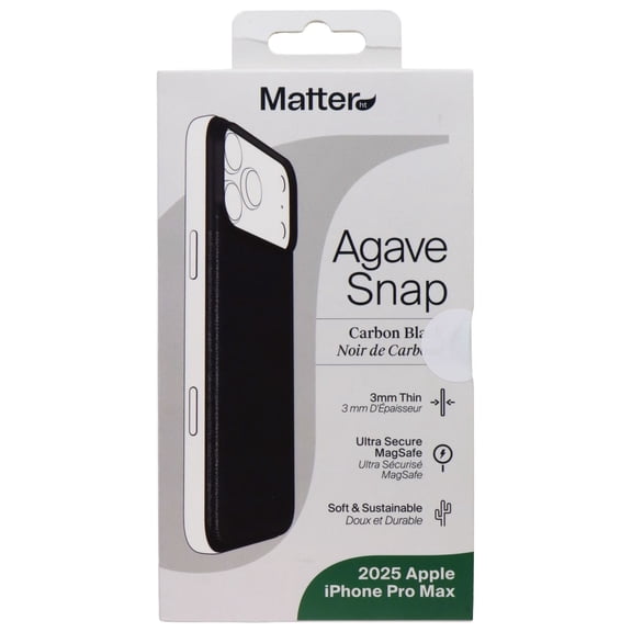 Matter Agave Snap Cover for MagSafe for Apple iPhone 17 Pro Max - Carbon Black