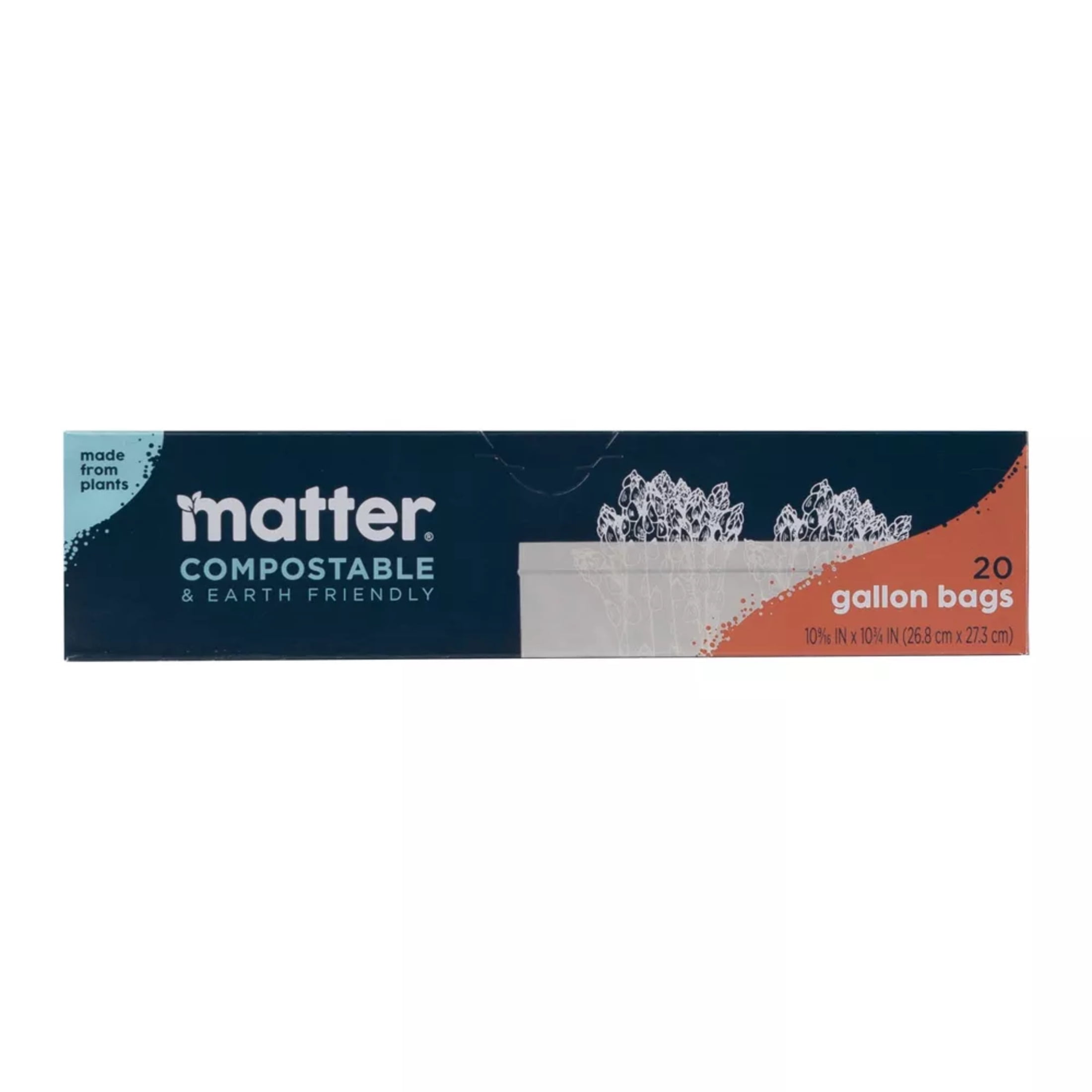 Matter Compostable Gallon Food Storage Bags, 20 Count