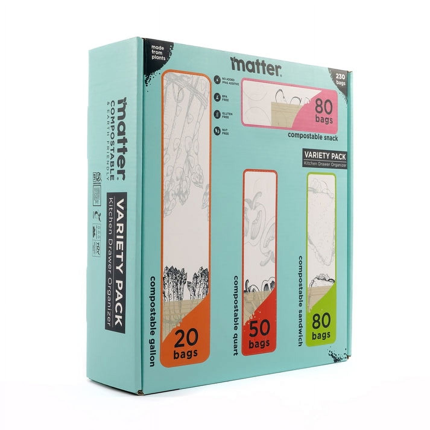 Matter Food Storage Variety Pack, 230 Count, Clear