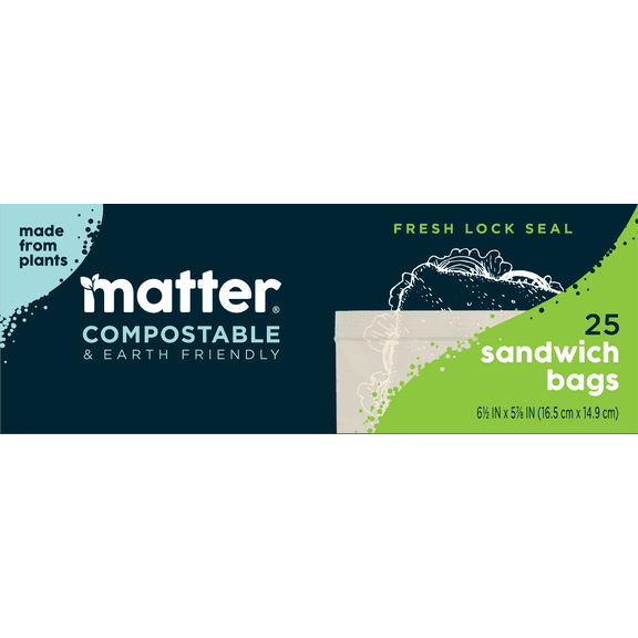 Matter Sandwich Bag - 25 Ct
