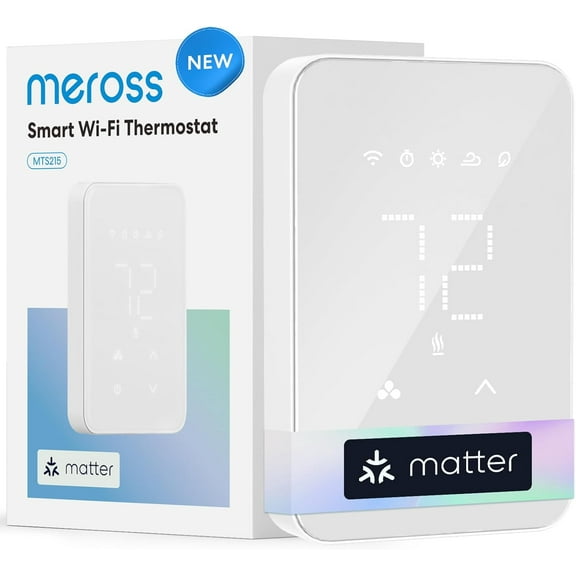 Matter Smart Thermostat for Electric Baseboard Heater, Works with Alexa, HomeKit, , SmartThings, Programmable WiFi House, Energy Saving, App & Voice Control Home