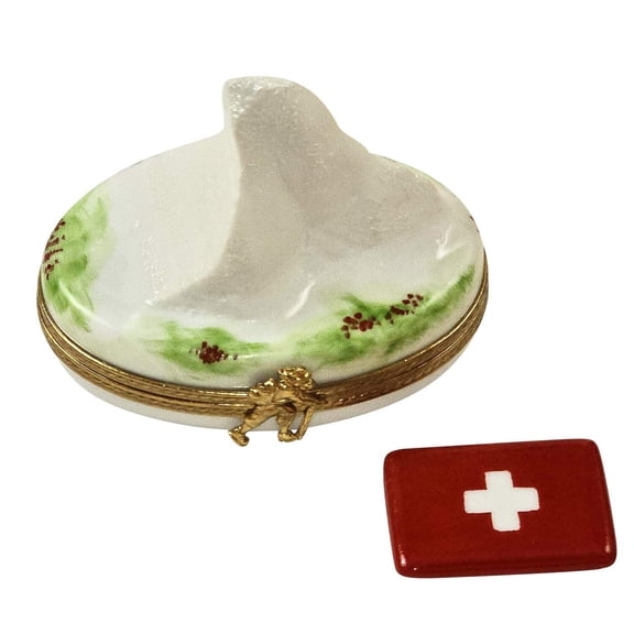 Matterhorn Limoges Box for Alpine Collectors Limoges Box Porcelain Figurine
