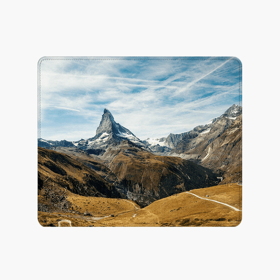 Matterhorn Mountain Scene Mouse Pad 9.44 x 7.87 Inches - Nature Design for Desk Use