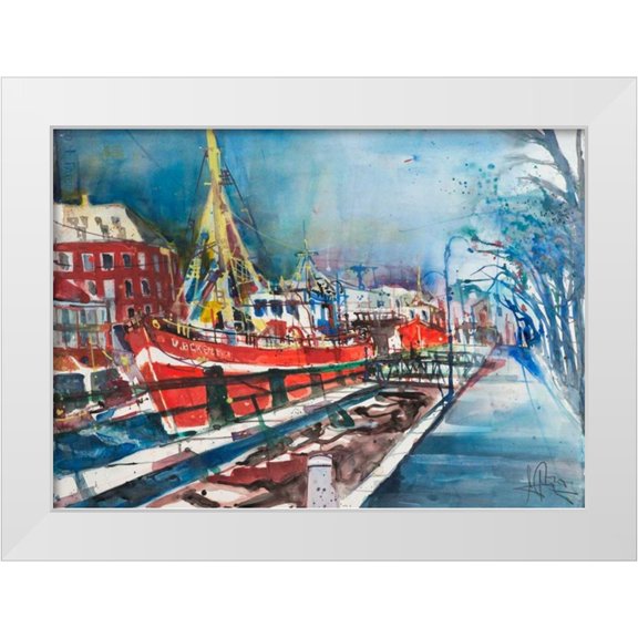 Mattern, Andreas 14x11 White Modern Wood Framed Museum Art Print Titled - Warnemunde
