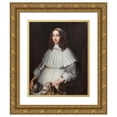 thumbnail image 1 of Matthaeus Merian the Younger 15x18 Gold Ornate Wood Frame and Double Matted Museum Art Print Titled - Anna Margareta Von Haugwitz (1622 - 73), 1 of 4
