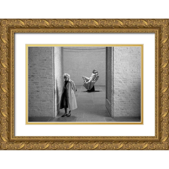 Matthes, Dieter 18x13 Gold Ornate Wood Framed with Double Matting Museum Art Print Titled - Love Me Or Leave Me (From The Series Qboy Meets Girlq)
