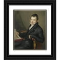 thumbnail image 1 of Mattheus Ignatius van Bree 20x24 Black Ornate Framed Double Matted Museum Art Print Titled: Johannes Hermanus Molkenboer (1773-1834). Art Collector (1815), 1 of 5