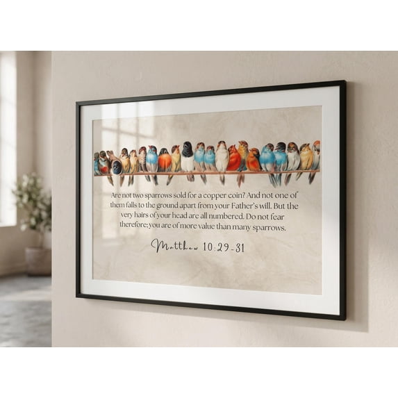 Matthew 10 29 Birds Bible Verse Scripture Mothers Day Christian ...