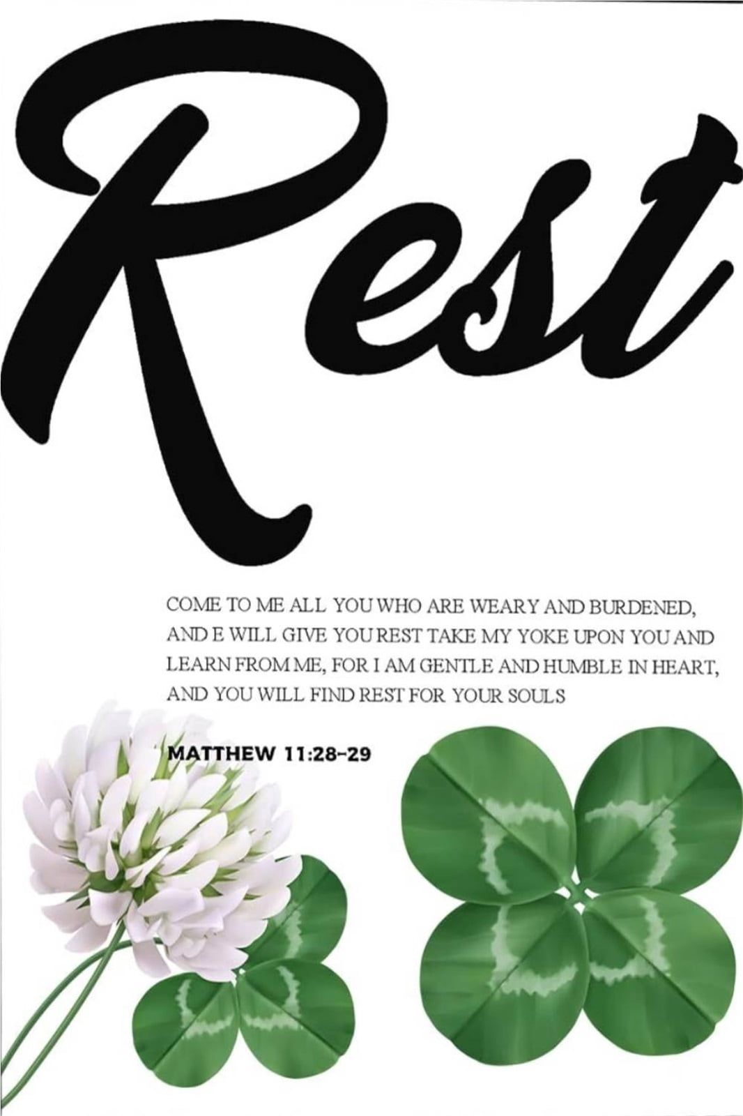 Matthew 11:28 29 Matthew 11 28 29 Canvas poster I Will Give You Rest Bible Verse ...