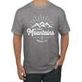 thumbnail image 1 of Matthew 17:20 He Moves Mountains | Mens Christian Graphic T-Shirt, Heather Grey, 3XL, 1 of 3