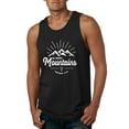 thumbnail image 1 of Matthew 17:20 He Moves Mountains | Mens Christian Graphic Tank Top, Black, 3XL, 1 of 3