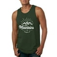 thumbnail image 1 of Matthew 17:20 He Moves Mountains | Mens Christian Graphic Tank Top, Forest Green, 2XL, 1 of 3
