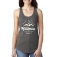 thumbnail image 1 of Matthew 17:20 He Moves Mountains | Womens Christian Jersey Racerback Tank Top, Dark Grey, Large, 1 of 3