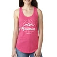 thumbnail image 1 of Matthew 17:20 He Moves Mountains | Womens Christian Jersey Racerback Tank Top, Hot Pink, X-Large, 1 of 3