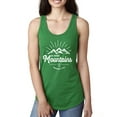 thumbnail image 1 of Matthew 17:20 He Moves Mountains | Womens Christian Jersey Racerback Tank Top, Kelly, Small, 1 of 3