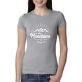 thumbnail image 1 of Matthew 17:20 He Moves Mountains | Womens Christian Slim Fit Junior Tee, Heather Grey, X-Large, 1 of 3