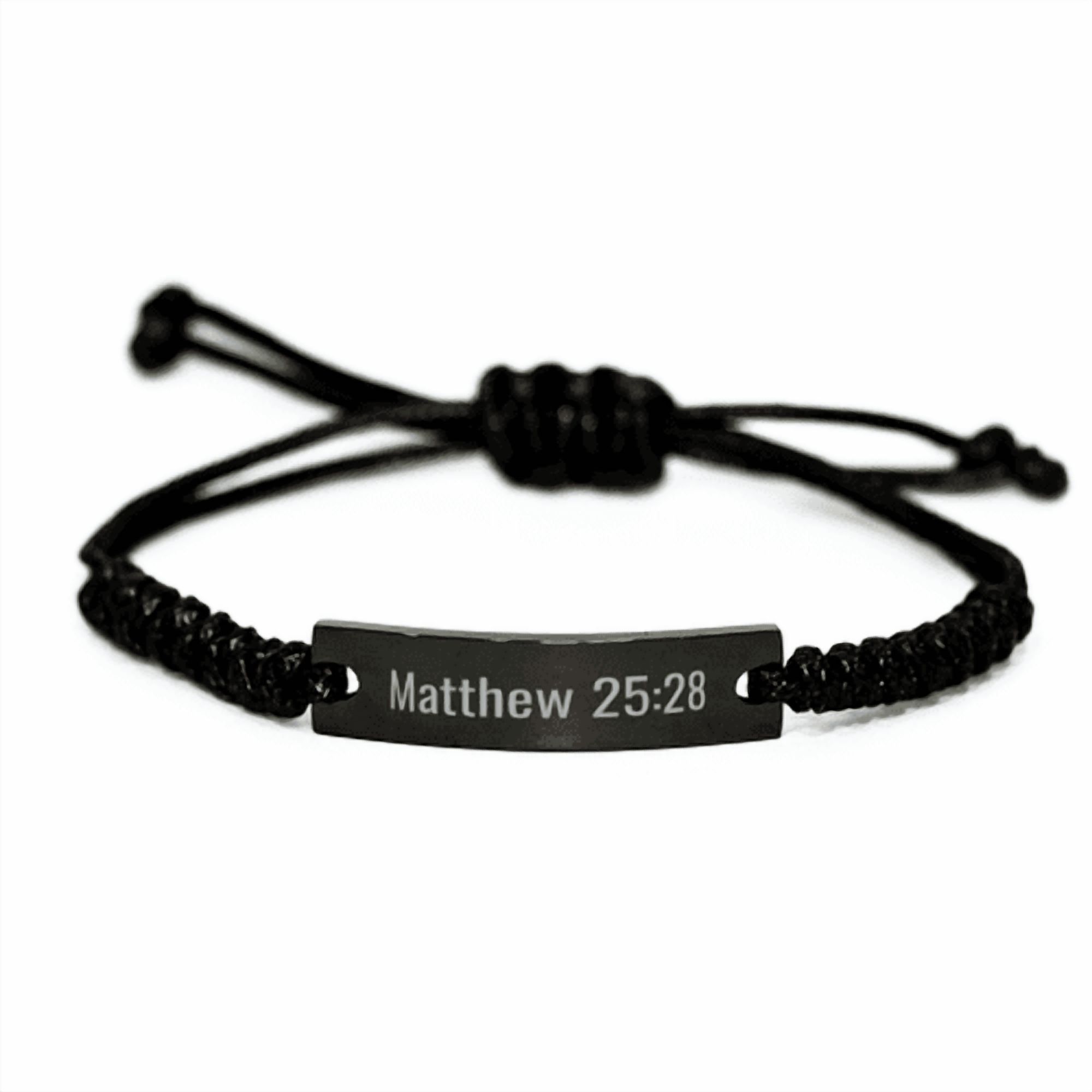 Matthew 25 28 Bracelet Matthew 25:28 Gift Bible Verse Scripture ...