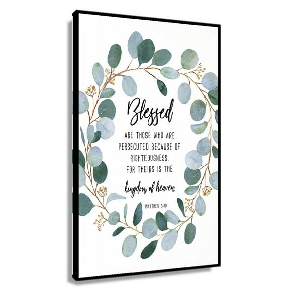 Matthew 5 10 Bible Verse Wall Art, Printable Scripture Prints, Christian Wall Art Decor Gift Poster, Blessed Are Those Who Are Persecuted