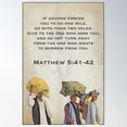 thumbnail image 1 of Matthew 5:41-42 Poster Wall Art, Modern Wall Decor For Living Room Bedroom, 8x12 UNFRAMED, 1 of 3