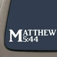 thumbnail image 1 of Matthew 5:44 Bible Verse Decal Sticker | 7.5-Inches By 2-Inches | Religious Motivational Inspirational Educational | White Vinyl, 1 of 1