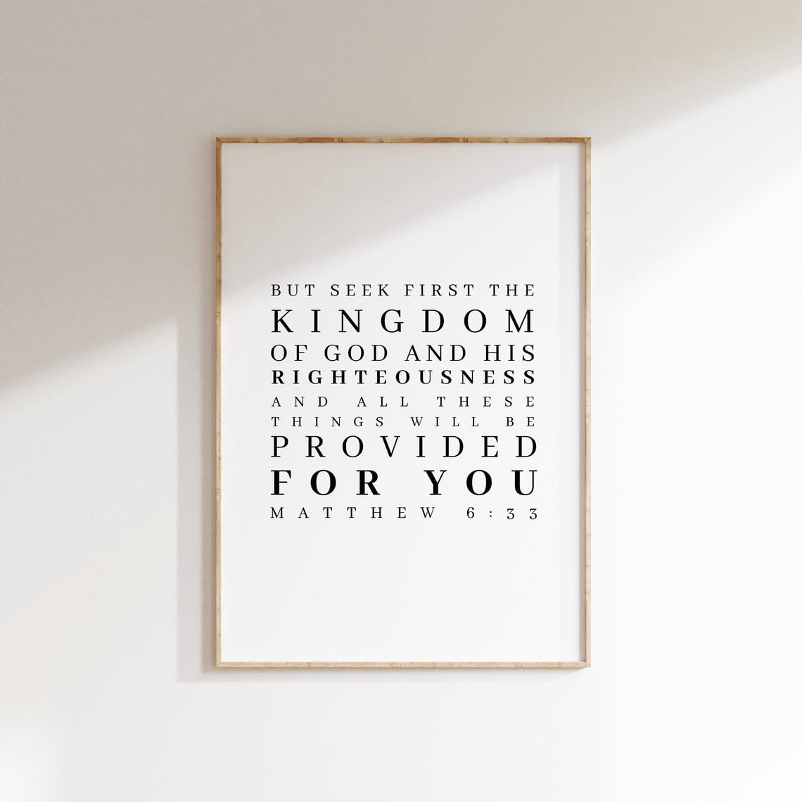 Matthew 6:33 But Seek First The Kingdom Of God Bible Verse Scripture ...
