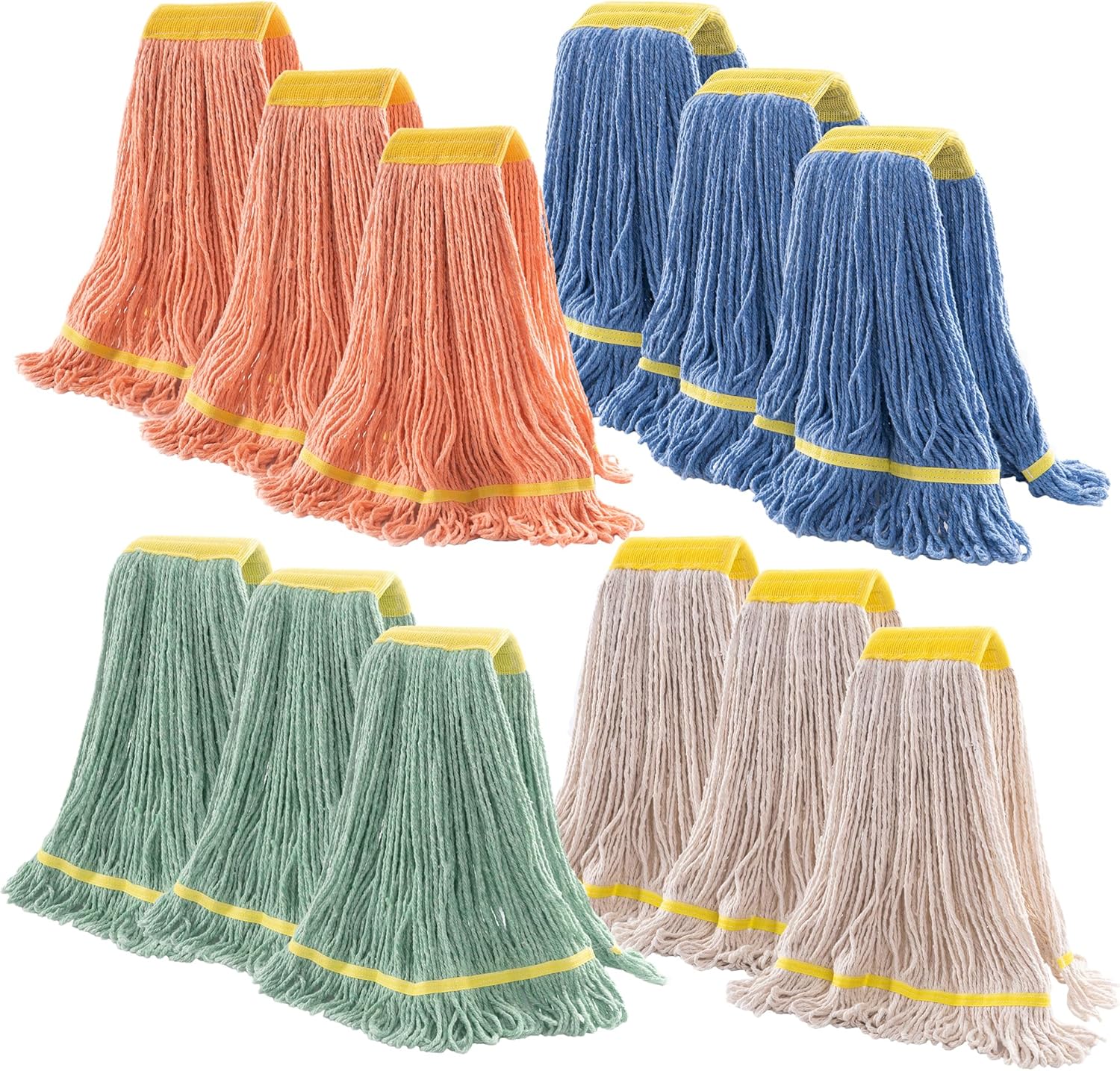 Matthew Cleaning Heavy Duty Mop Head Replacement, 5 Inch Wide Headband ...