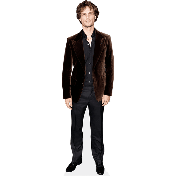 Matthew Gray Gubler (Brown Blazer) Mini Size Cutout. Standee.