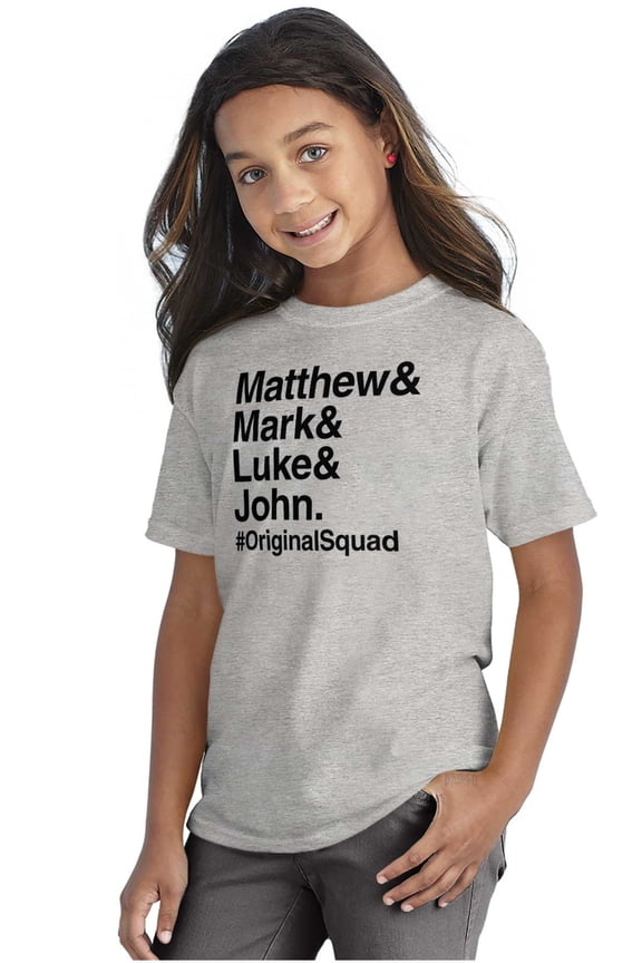 Matthew Mark Luke John Squad Crewneck T Shirts Boy Girl Teen Brisco Brands S