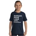 thumbnail image 1 of Matthew Mark Luke John Squad Crewneck T Shirts Boy Girl Teen Brisco Brands XS, 1 of 6