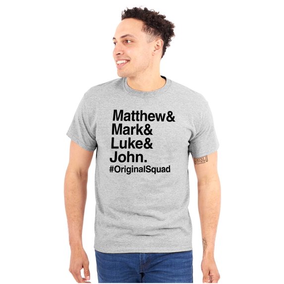 Matthew Mark Luke John Squad Plus Size Crewneck Graphic Tee Shirt Brisco Brands 5X