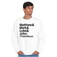 thumbnail image 1 of Matthew Mark Luke John Squad Unisex Plus Fleece Graphic Sweatshirt Brisco Brands 2X, 1 of 5