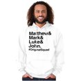 thumbnail image 1 of Matthew Mark Luke John Squad Unisex Plus Fleece Graphic Hoodie Brisco Brands 5X, 1 of 5