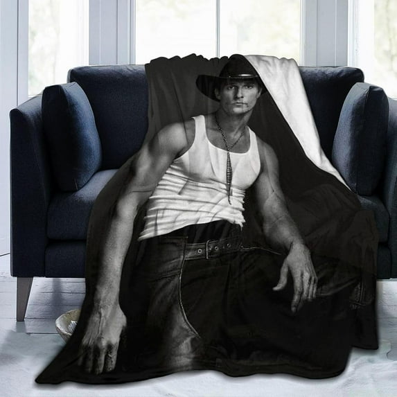Matthew McConaughey Blanket Bedding Fleece Blanket Soft Throw Blankets Lightweight Anti-Static Blanket - 3 Sizes